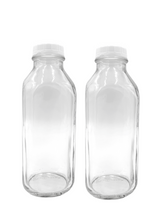 Load image into Gallery viewer, 1 Liter (33.8 Oz) Square Milk Bottle