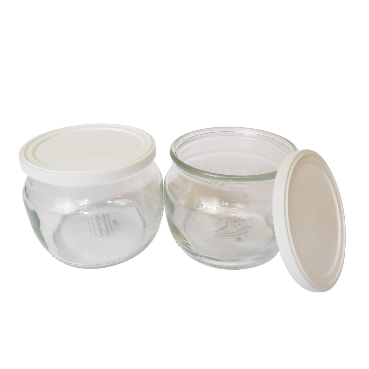 Replacement Lids (6 Pack) for 8 oz. Yogurt Jars Better Beverage Bottles
