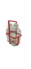 Load image into Gallery viewer, 2 Cell Plastic Milk Bottle Carrier for 64 Oz (2 Qt) Bottles
