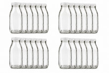 Load image into Gallery viewer, 12 Oz Glass Water Bottle Virtually Unbreakable with Thick Sides and 48mm Snap-On Cap -- Case of 24
