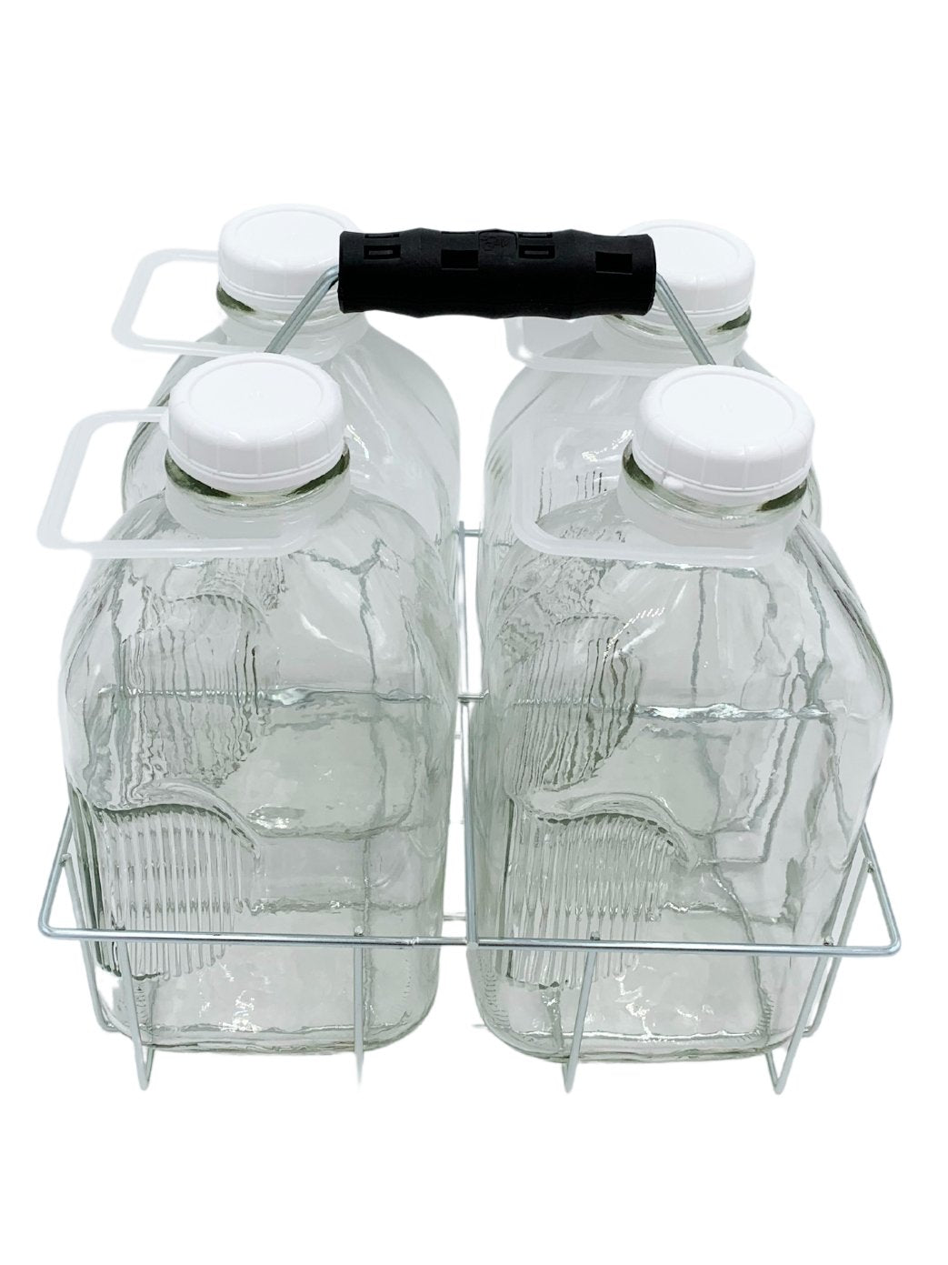64oz Clear Glass Milk Bottles (Cap Not Included) - 9/Case, Clear Type III 48 mm