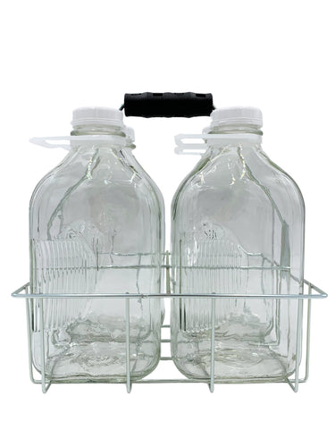 4 Cell Wire Milk Bottle Carrier for 64 Oz Bottles - Better Beverage Bottles