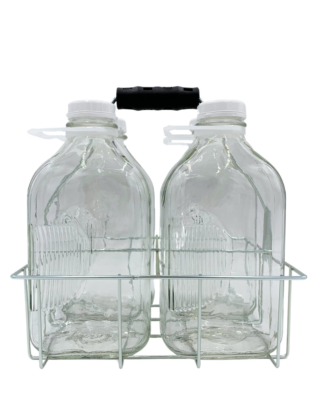 4 Cell Wire Milk Bottle Carrier for 64 Oz Bottles - Better Beverage Bottles