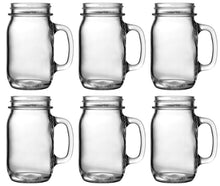 Load image into Gallery viewer, Heavy Glass Jar Drinking Mug -- Case of 6 - Better Beverage Bottles
