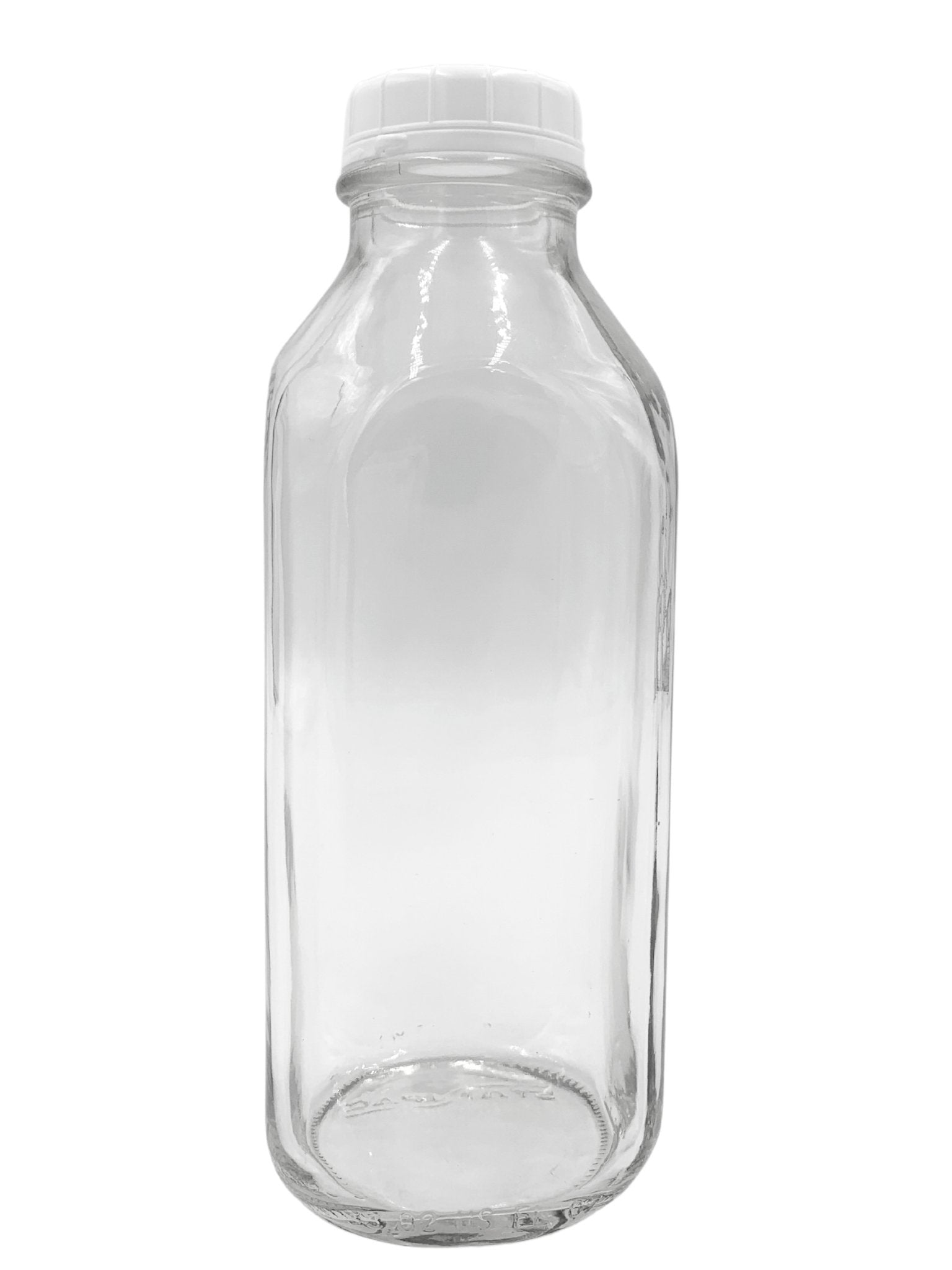 The Dairy Shoppe 1 Qt Glass Milk Bottle 32 Oz Tall/round Style (2 pack)