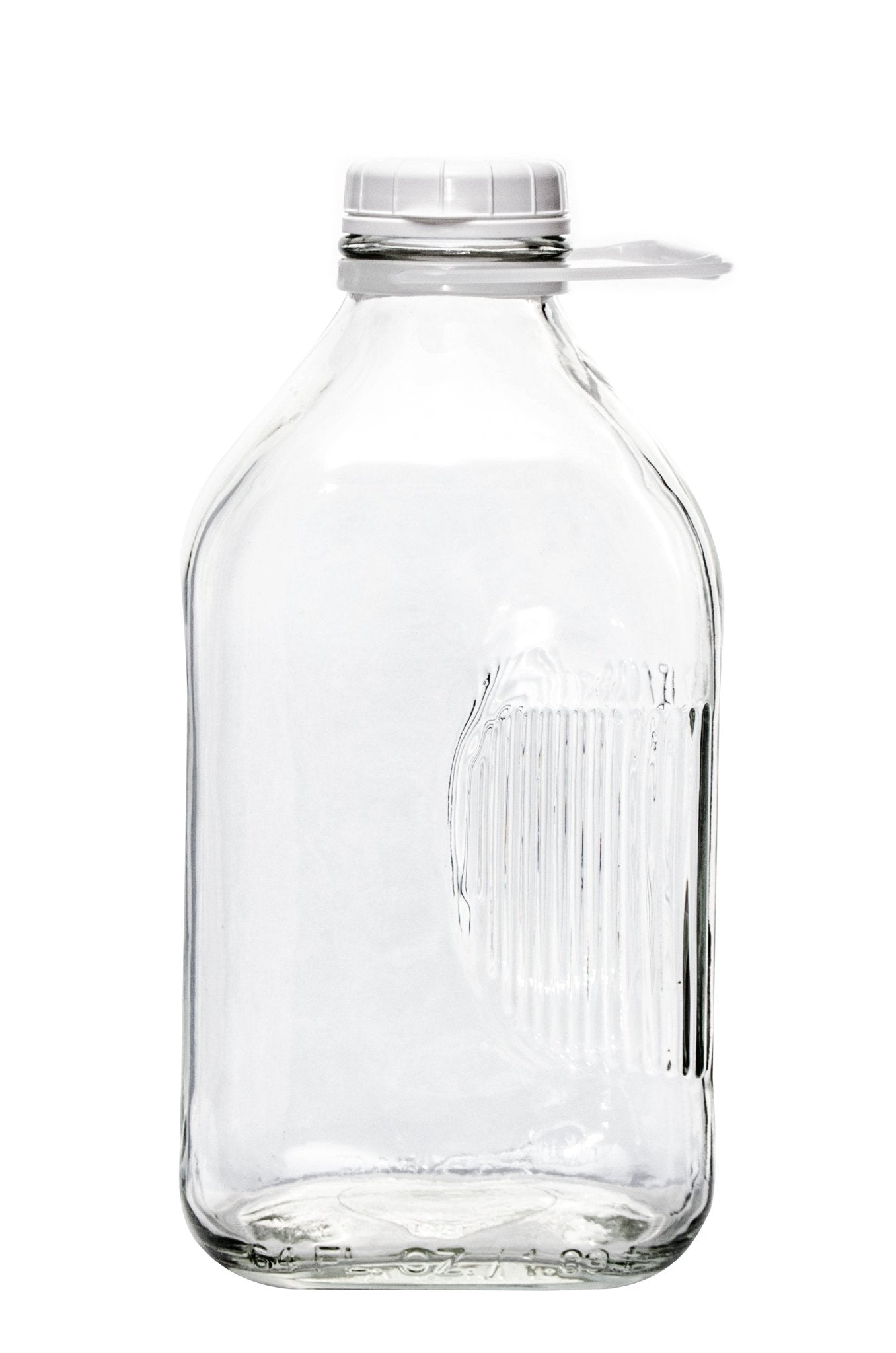 The Dairy Shoppe Heavy Glass Milk Bottle 64 Oz Jug (2 Quart